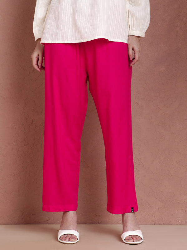 Viscose Kurti Pant - Pink