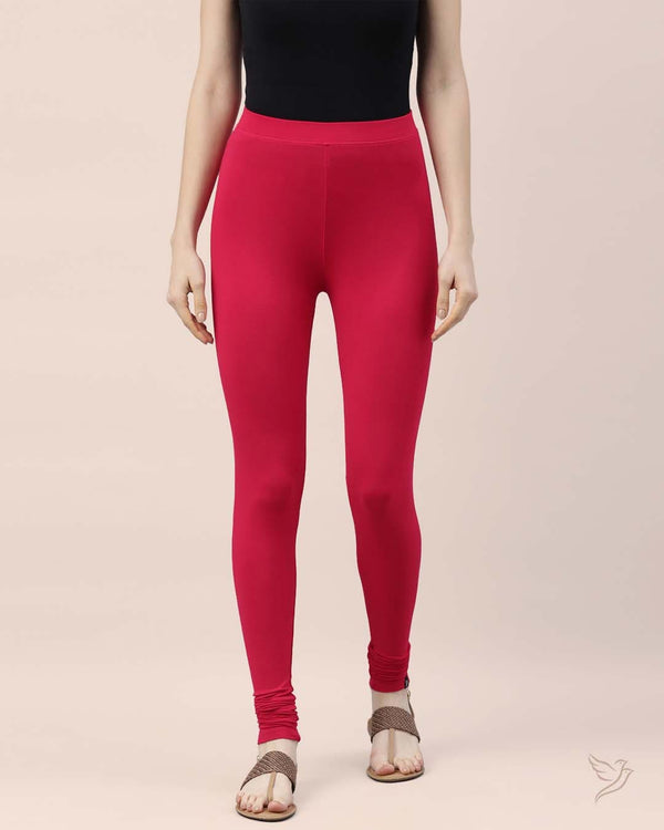 Rose Syrup Women Viscose Churidar Legging