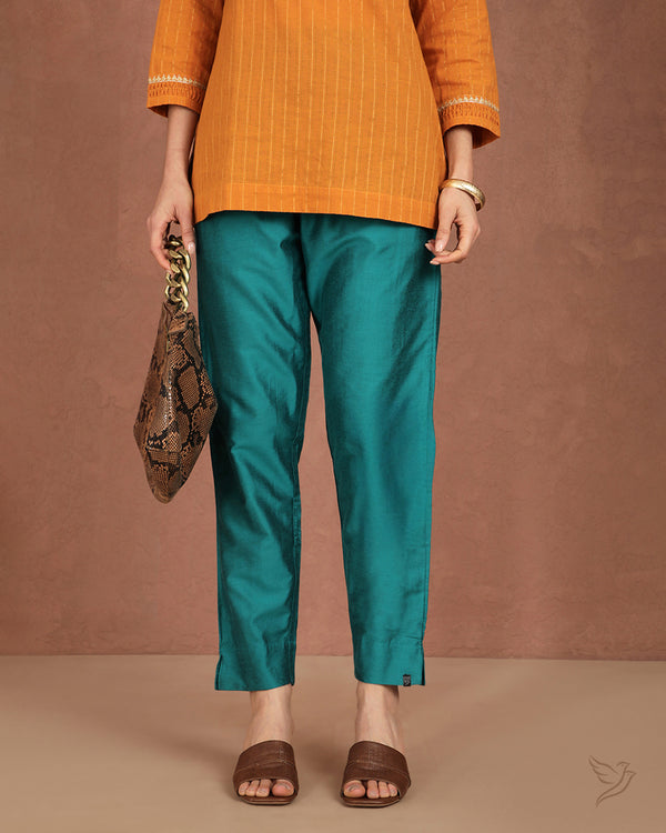 Metallic Straight Pant - Eden Garden