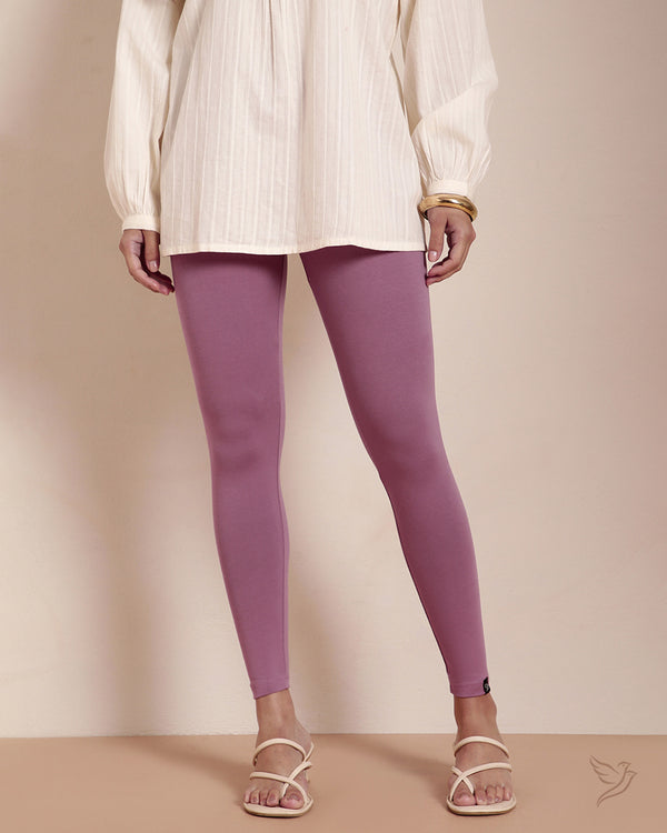 Cotton Ankle Legging - Wild Rose