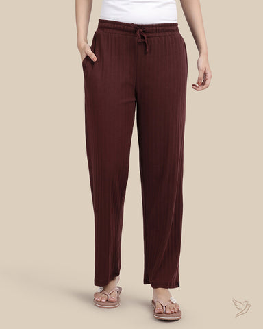 Textured Night Pant - Belgian Cocoa
