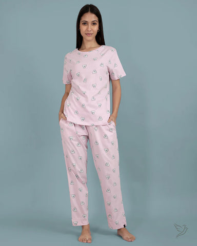 Koala Printed Co-ord Set - Winsome Orchid
