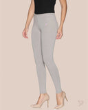 Cotton Ankle Legging - Grey Smoke
