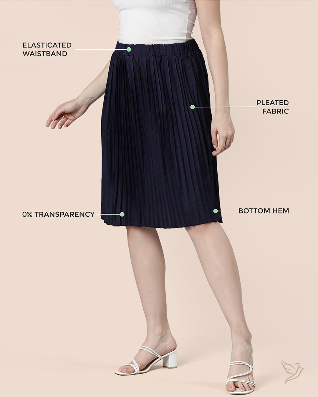 Steller Pleated Skirt for Women