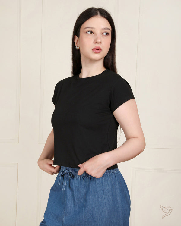 Sleek Fit Tee - JetBlack