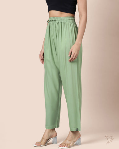 Viscose Kurti Pant - Stone Green