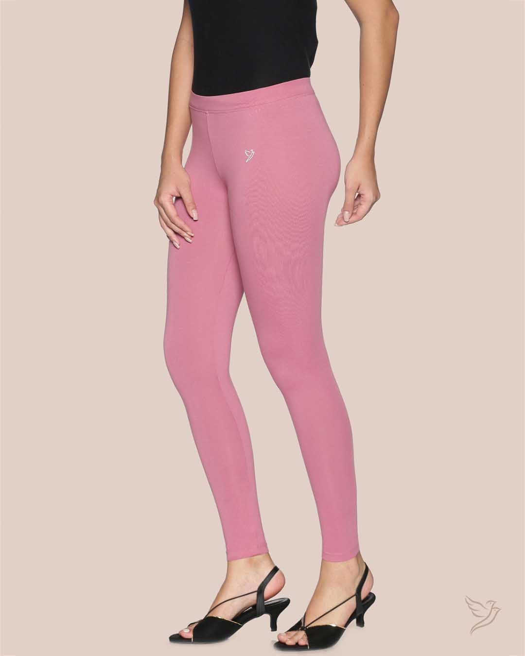 Pink Punch Cotton Ankle Legging for Women