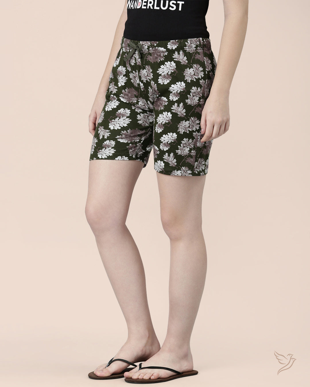 Stylish Green Loungewear Short