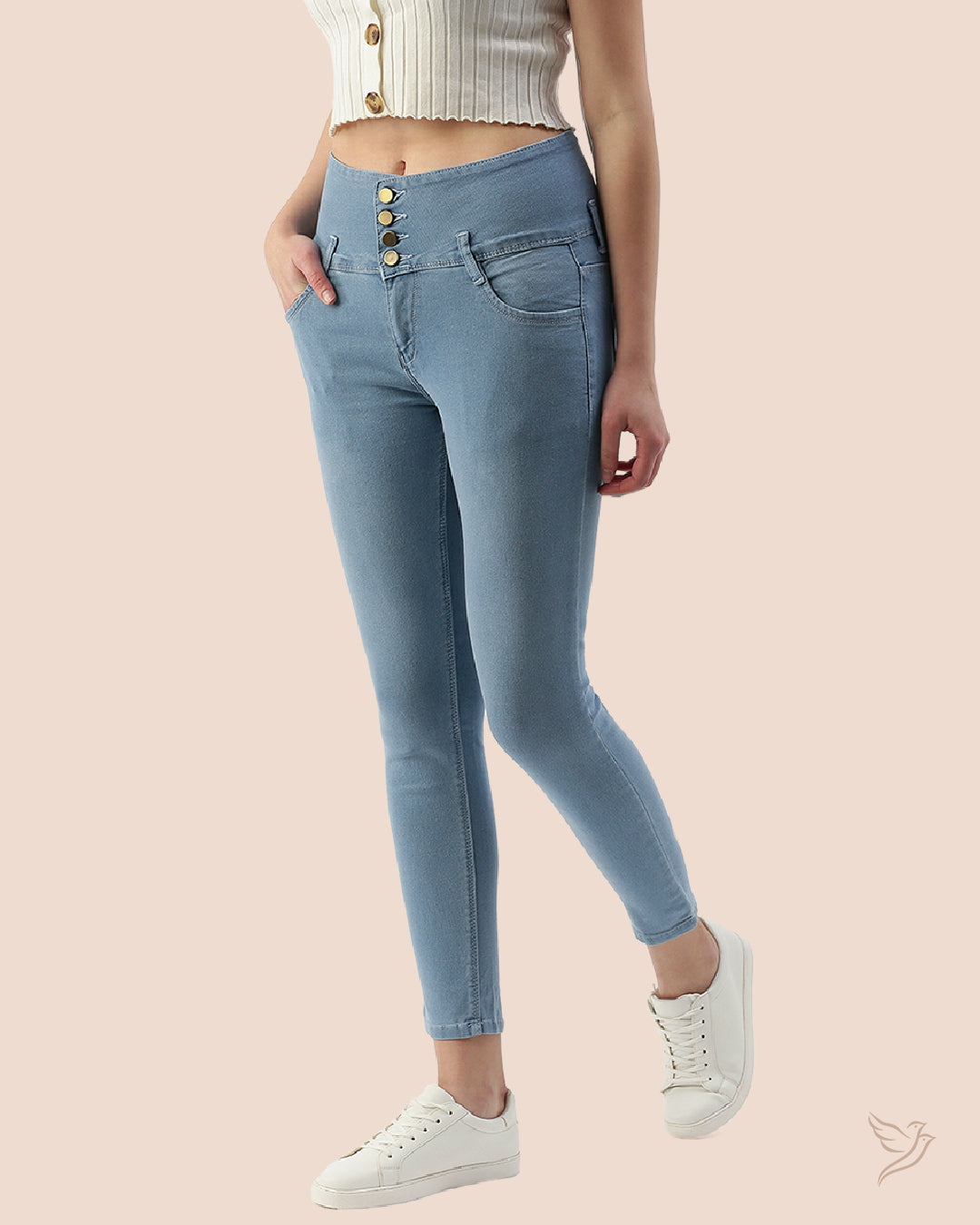 Miami 90 High Waist Denim Jeans for Women