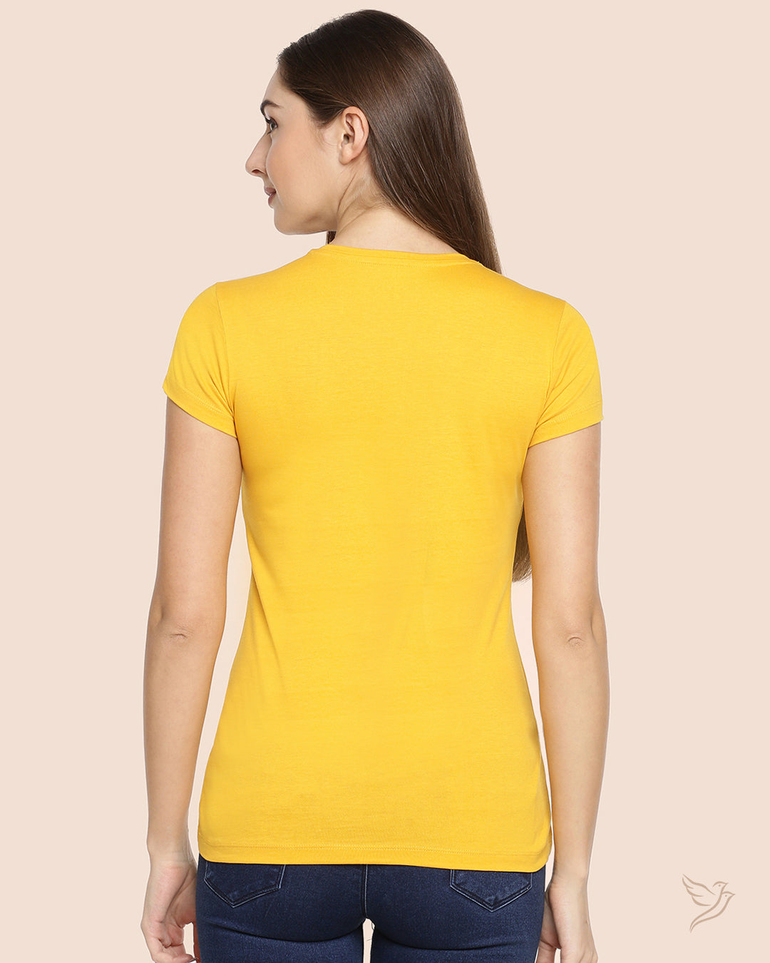 Sweet Corn Slim Fit Signature Tee for Women