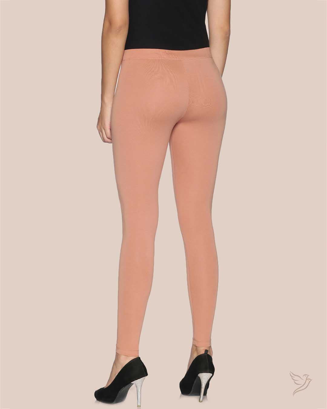 Cinnamon Cotton Ankle Legging for College girls