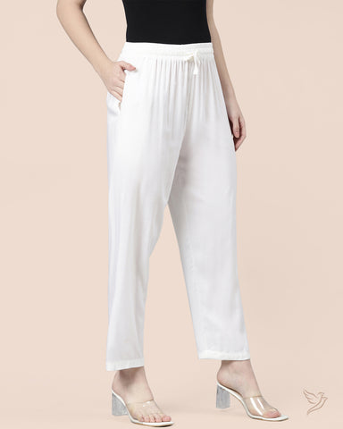 Viscose Kurti Pant - Off White