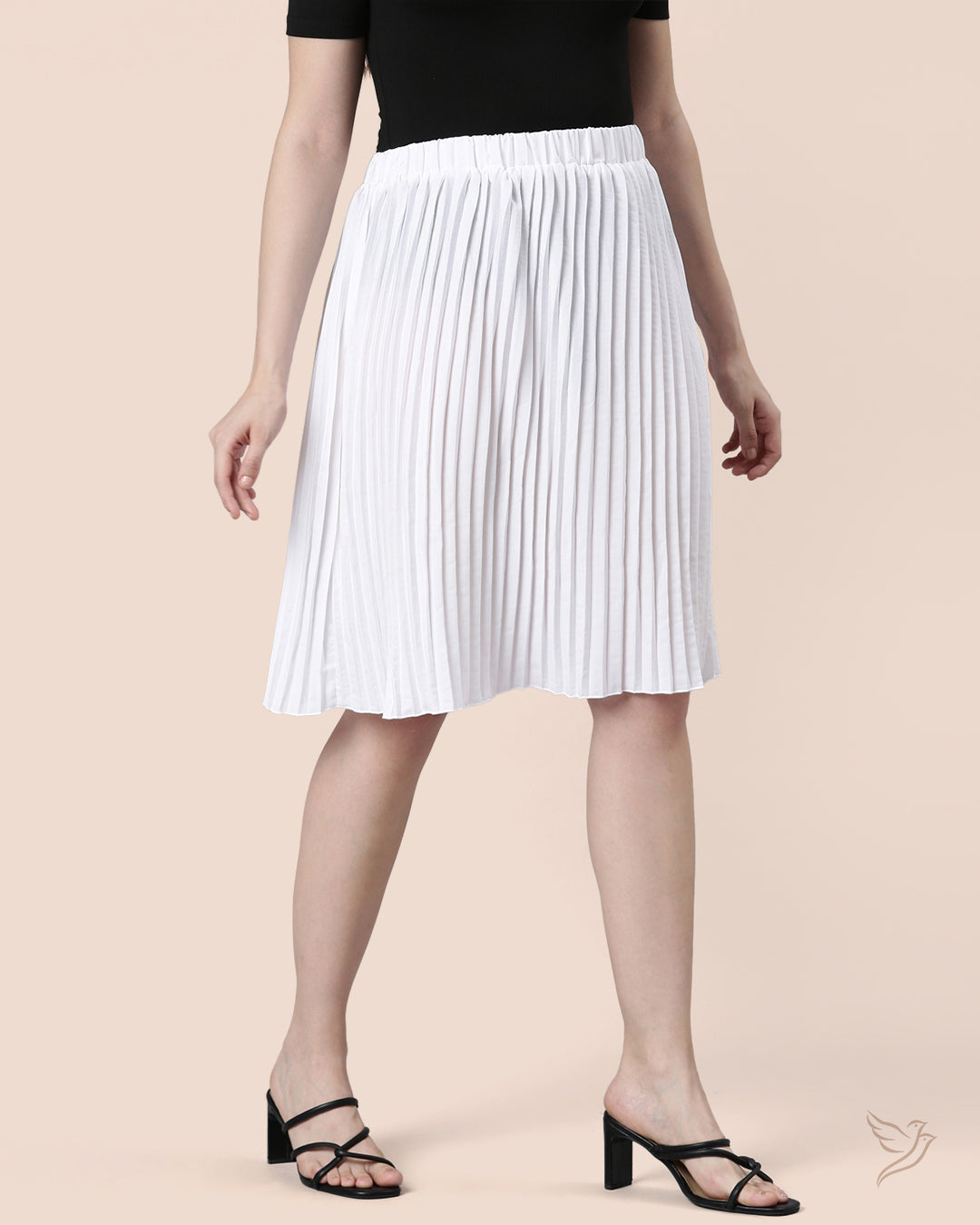 Dove Pleated Skirt for College Girls