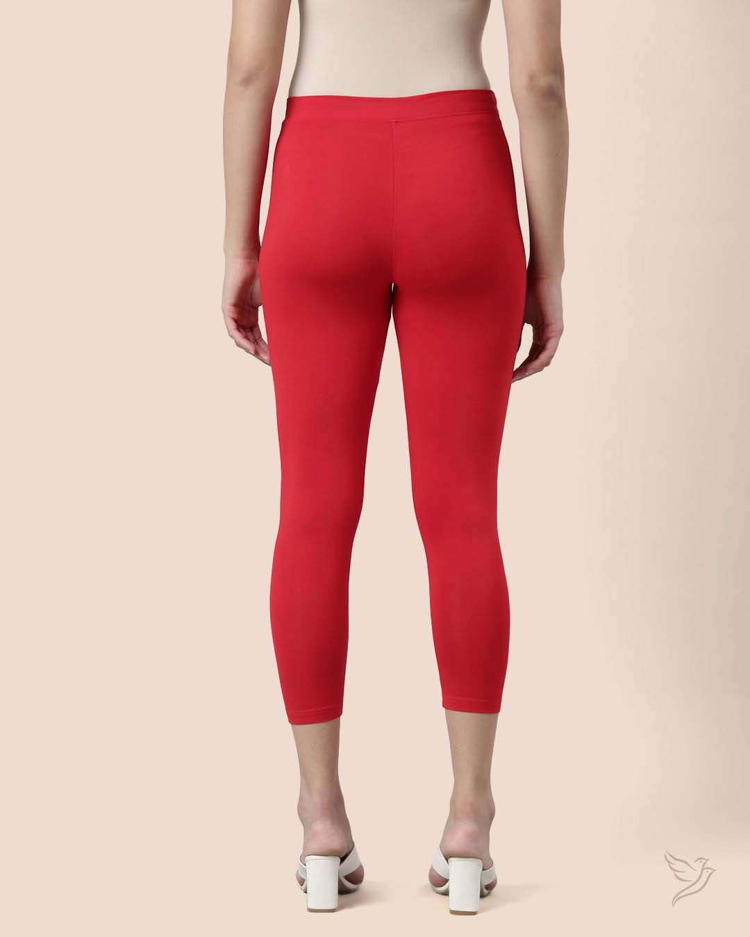 Buy Crimson Red Women Stylish High Ankle Legging Online