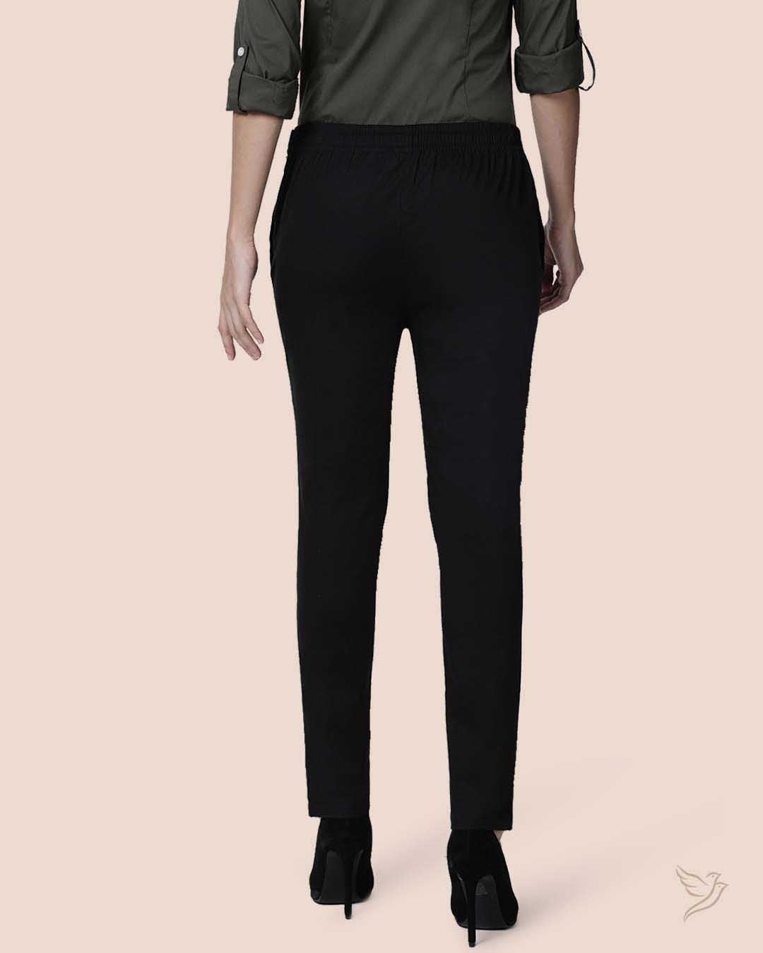 Stylish Black Women Straight Pant