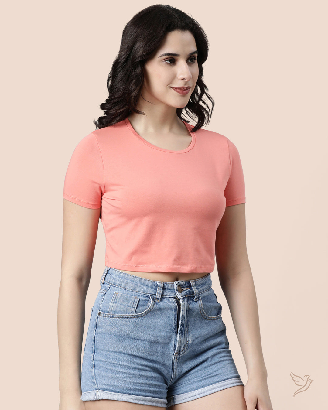 Amber Flower Women Crop Top for Women