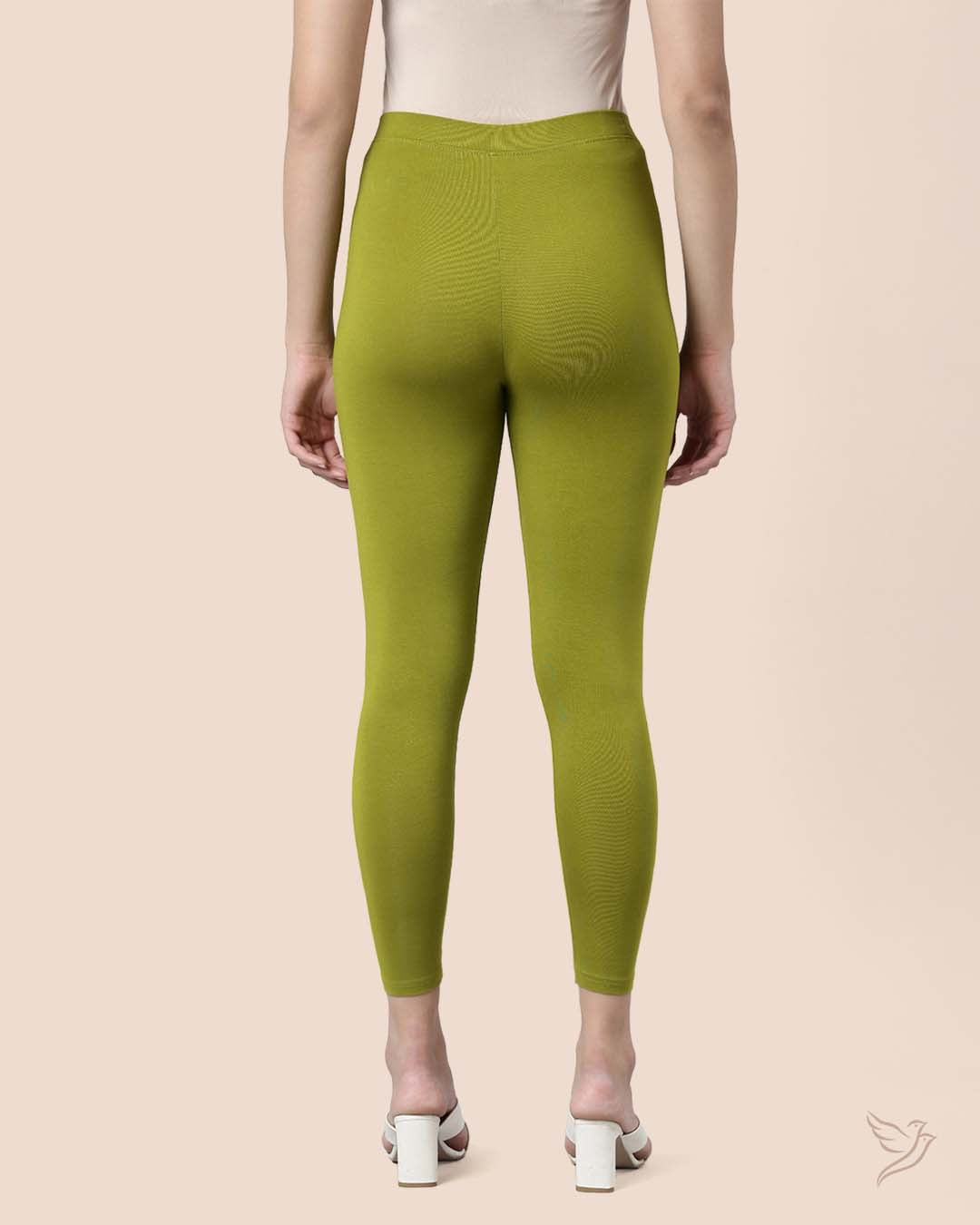 High Waist Light Green Yoga Pants with Three Pockets - Premium yogawear and  activewear for women