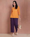 Viscose Kurti Pant - Grape