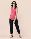 Cotton Kurti Pant - Carbon Black