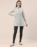 Cotton Churidar Legging - Charcoal Grey