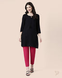 Cotton Kurti Pant - Bubble Gum
