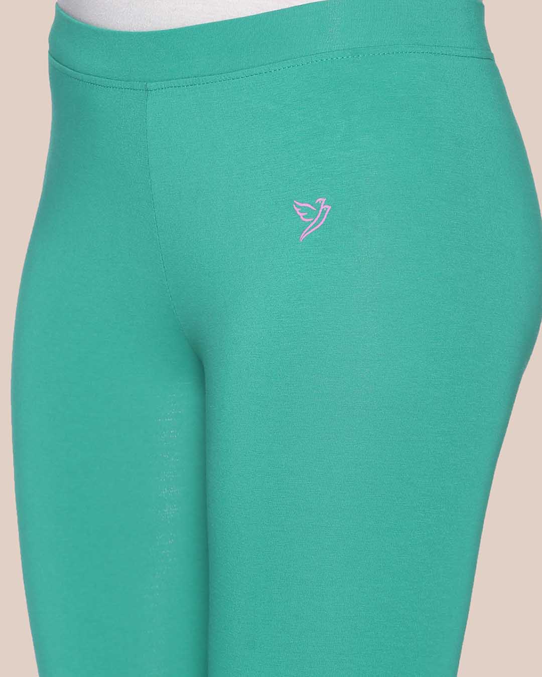 Luxury Emerald Lexus Cotton Ankle Legging  