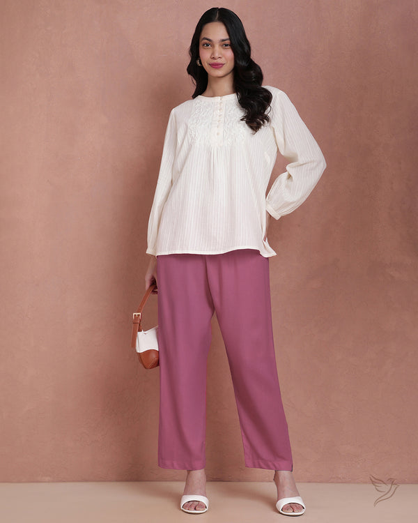 Viscose Kurti Pant - Wild Orchid