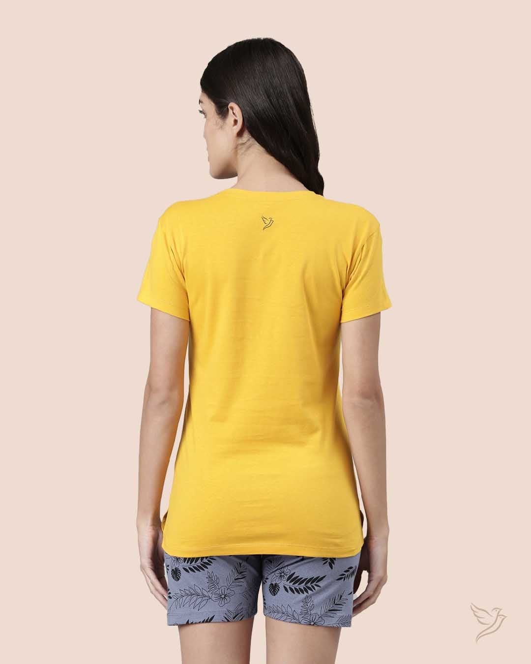 Stylish Yellow & Grey Shorty Set for Women