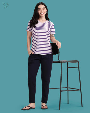 Solid Night Pant - Deep navy