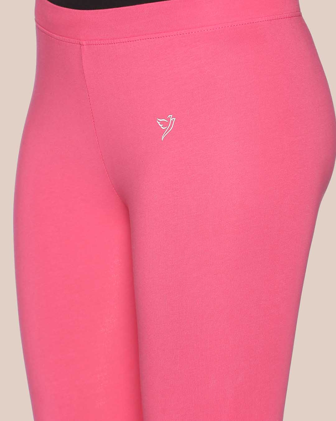 Flirty Flamingo Cotton Ankle Legging