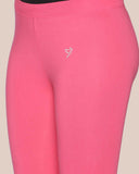 Cotton Ankle Legging - Flirty Flamingo