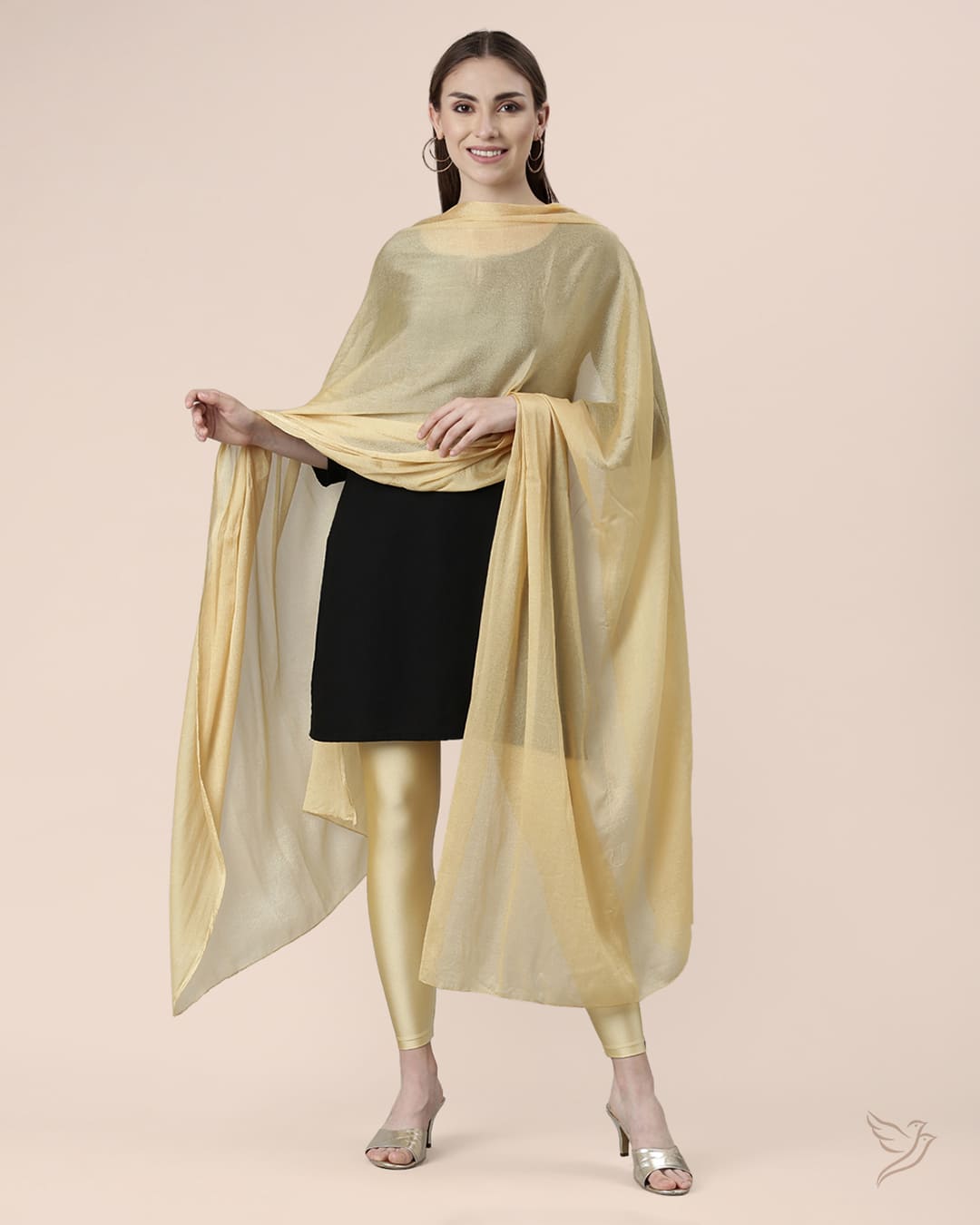 Gold Mine Shimmer Shawl for Women