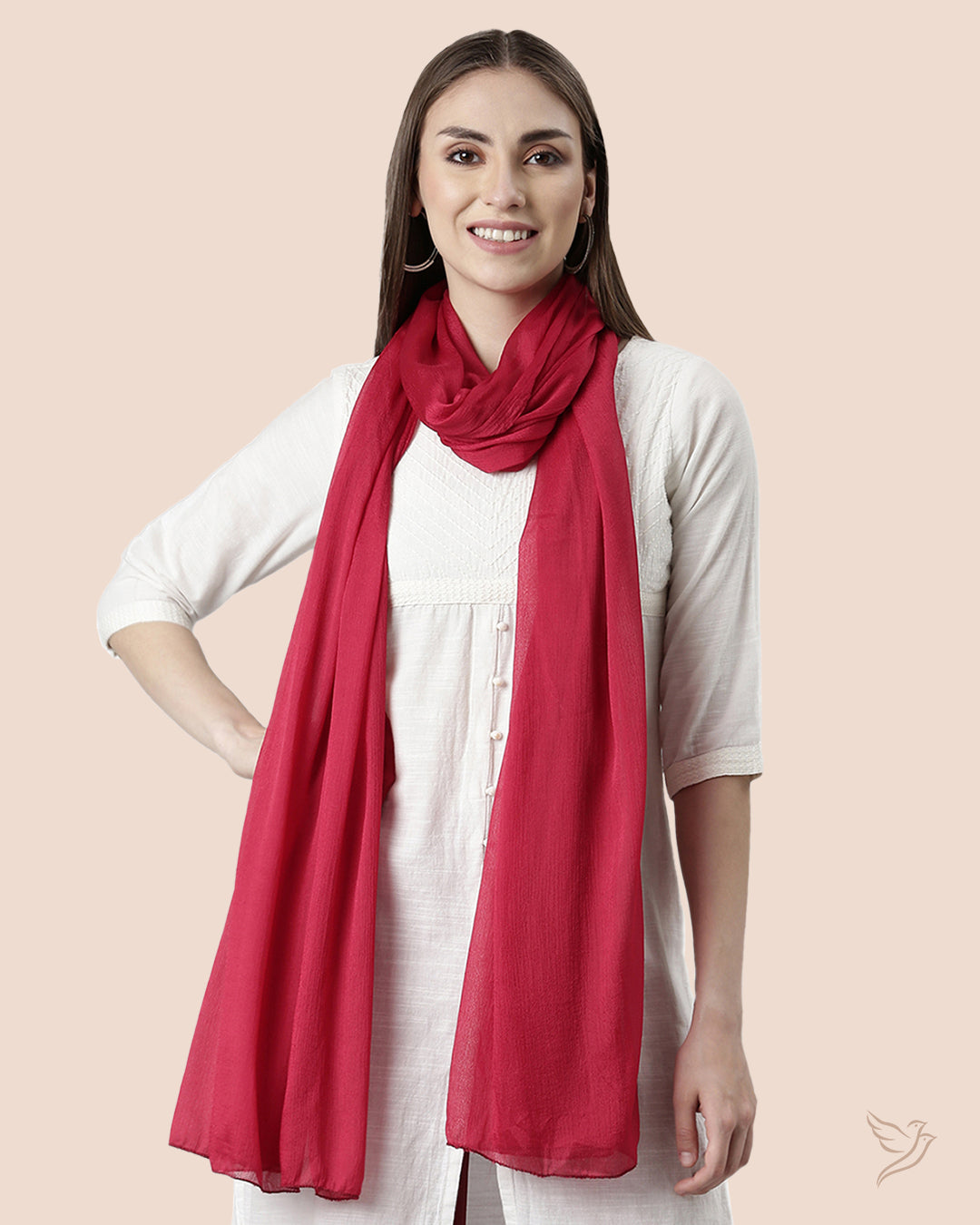 Buy Red Velvet Women Stylish Shimmer Shawl Online – Twin Birds Store