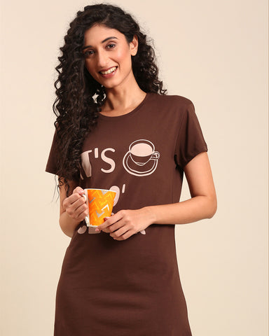 Long Tee - Dark Chocolate