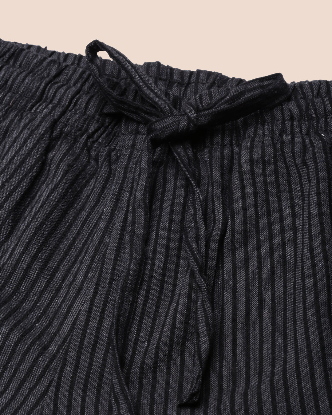  Strechy Grey & Black Striped Palazzo 