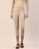 Cotton Capri Legging - Butter Scotch