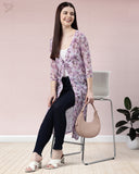 Georgette Shrug - Onion Pink