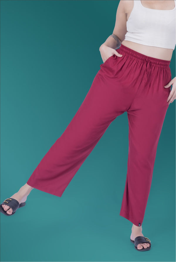 Viscose Kurti Pant - Pink