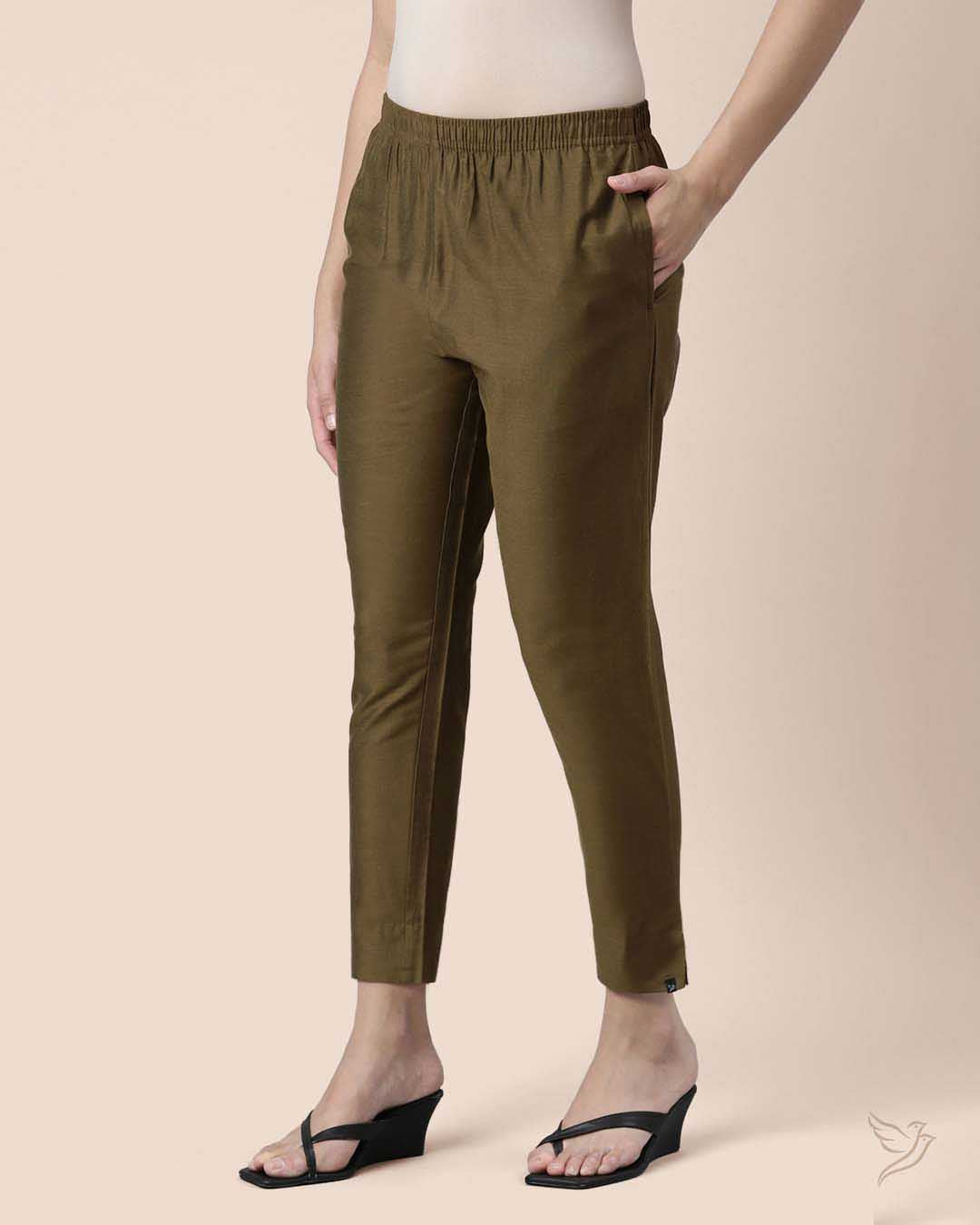 Buy Pine Tree Women Stylish Metallic Straight Pant Online