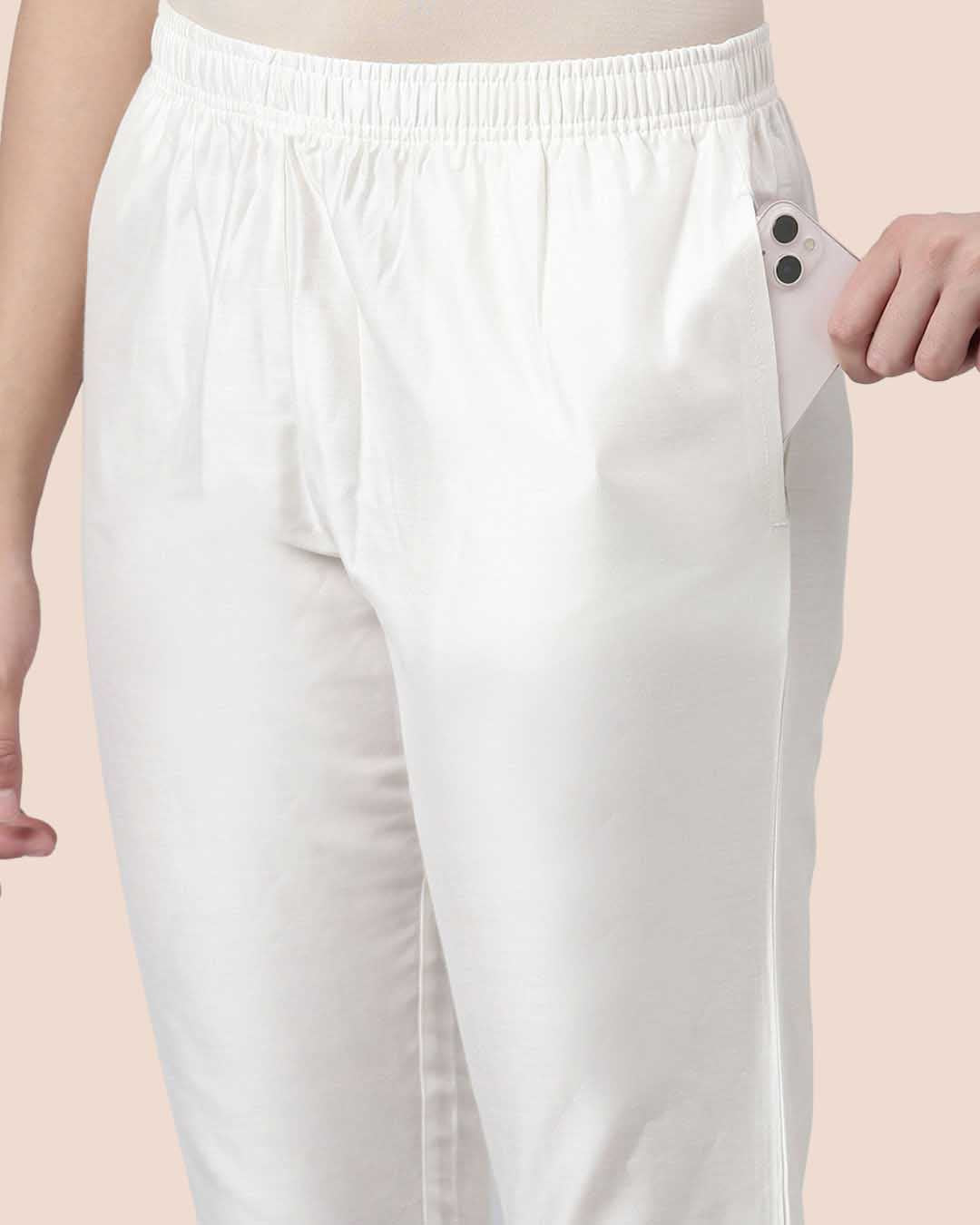 Buy Metallic White Women Stylish Metallic Straight Pant Online Buy Metallic White Women Stylish Metallic Straight Pant Online