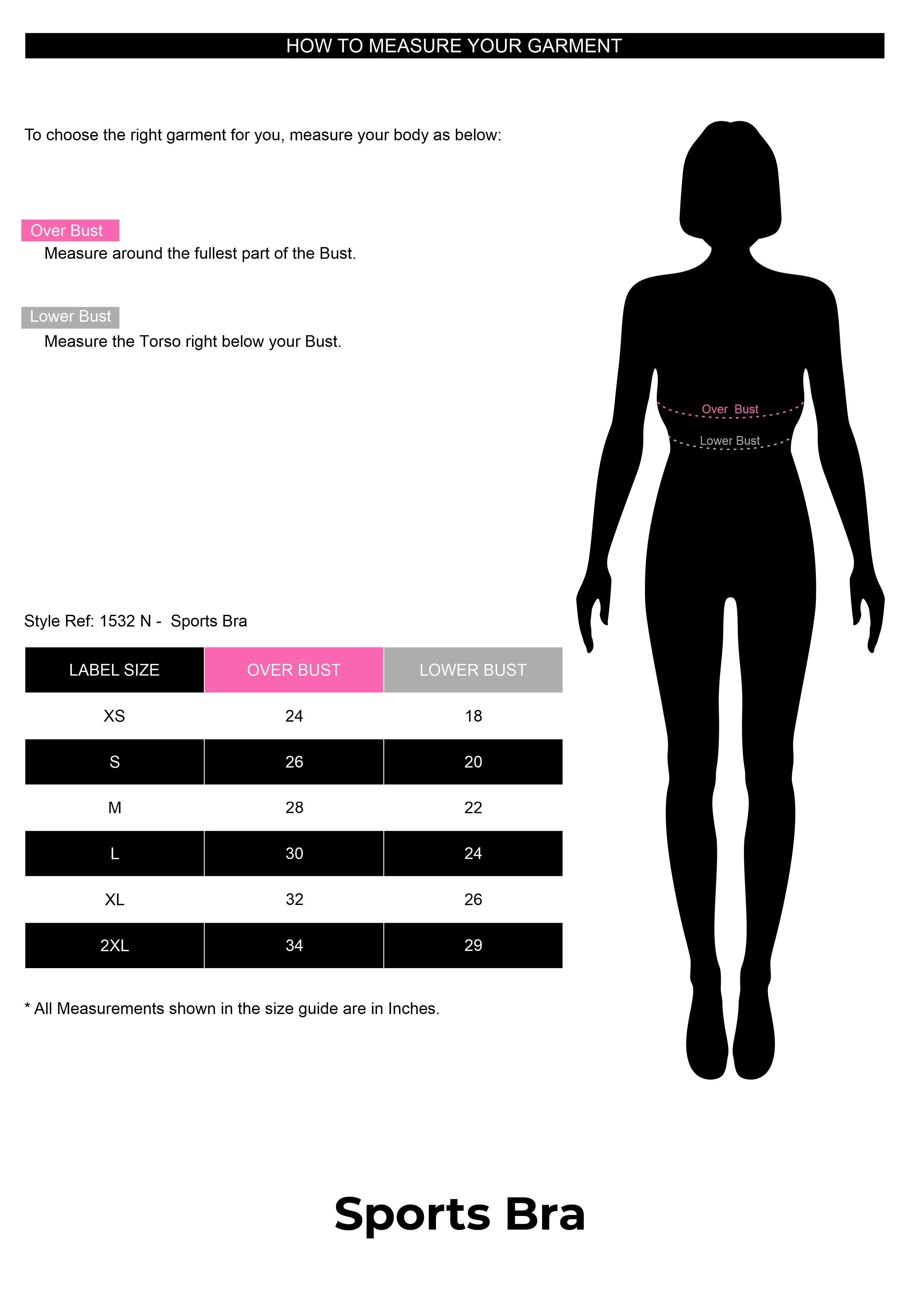 Size Guide Twin Birds Store