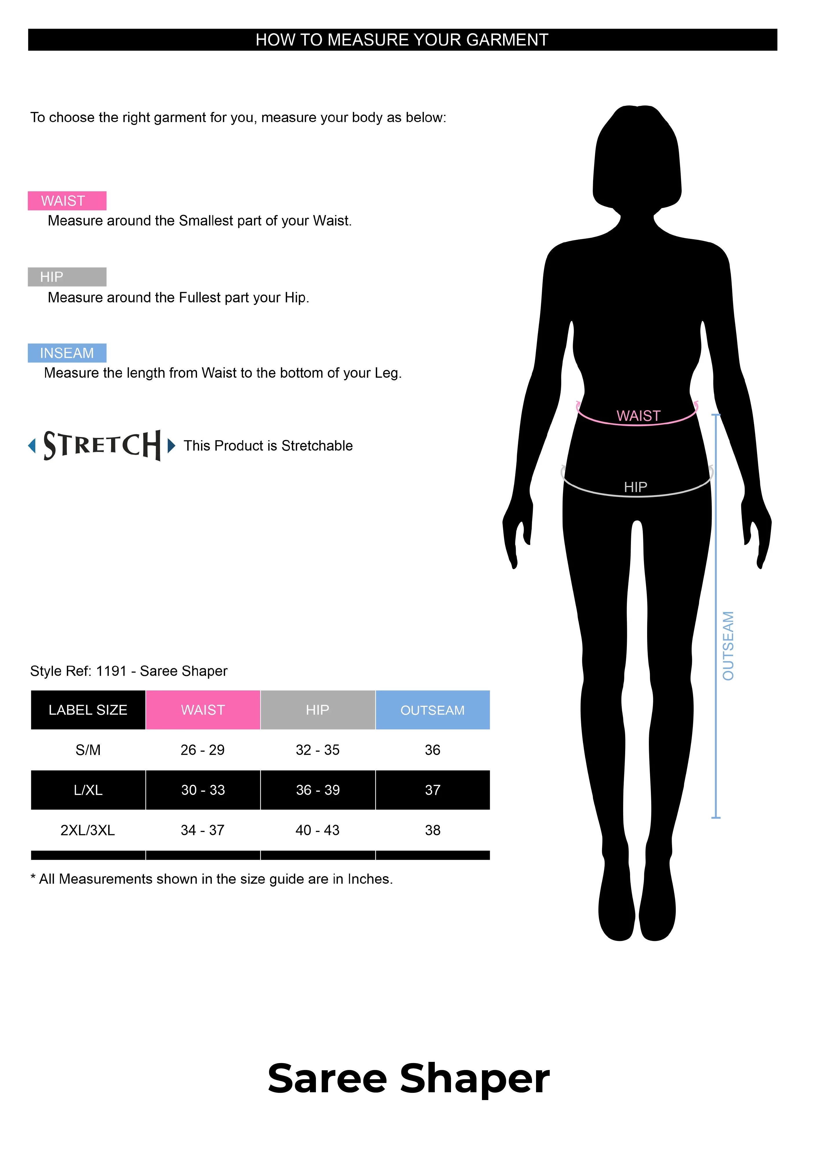 Size Guide – Twin Birds Store