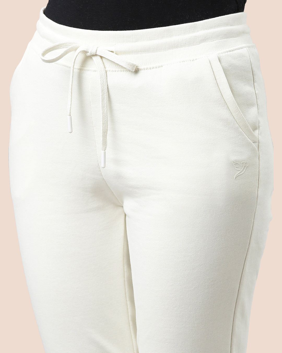 Comfortable Off White Women Jogger