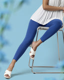 Cotton Ankle Legging - Blue Chip