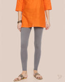 Cotton Ankle Legging - Anthrazite Grey