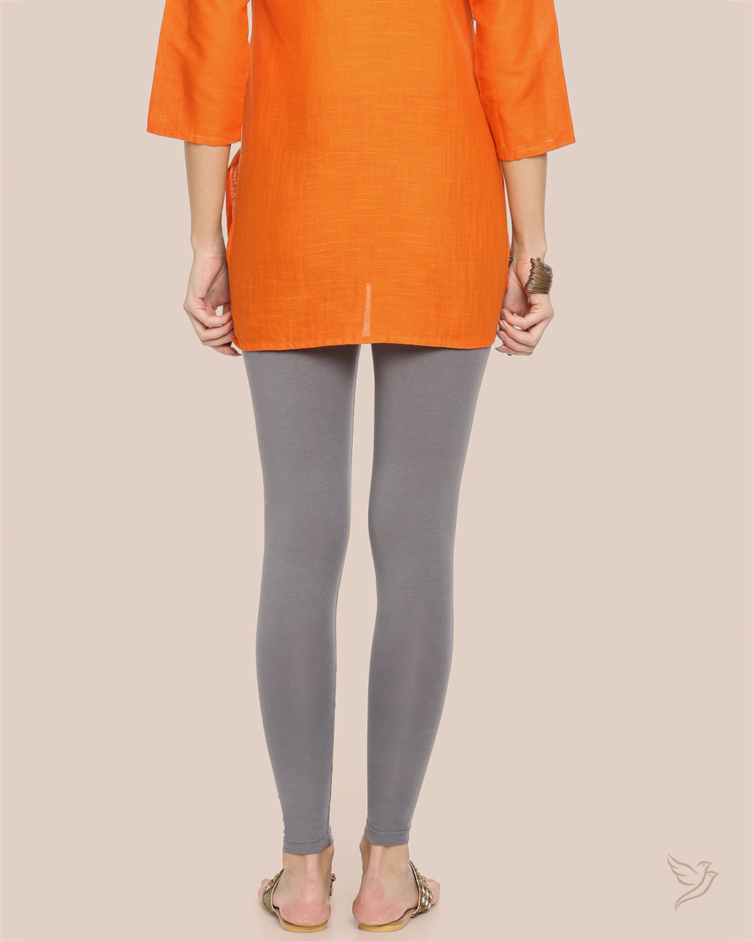 Twinbirds Anthrazite Grey women Ankle Legging Twin Birds Store