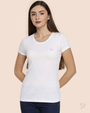 Slim Fit Signature Tee - Pearl White
