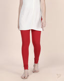 Cotton Churidar Legging - Lip Stick