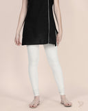 Cotton Churidar Legging - Ivory Snow