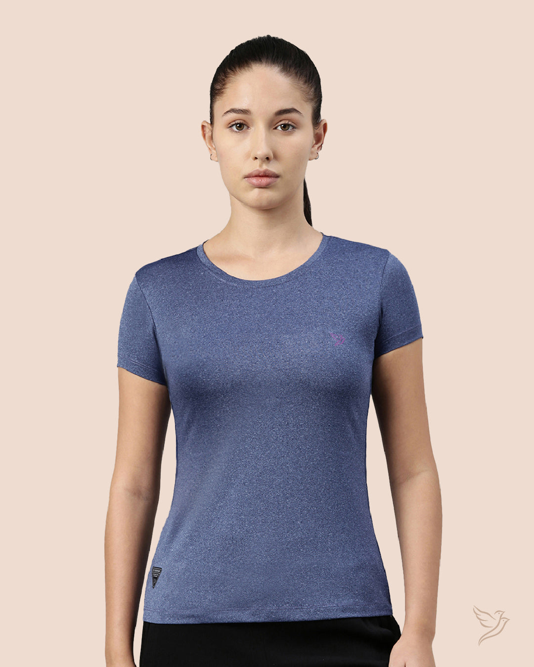 Blue Melange Active T - Shirt  